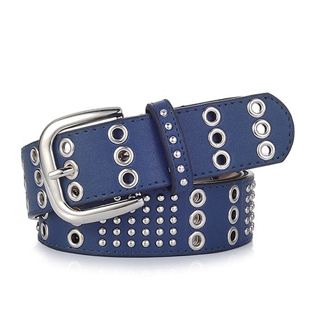 Punk Belt Style High Quality Luxury Leather Solid Fashion Belts for Women Adult