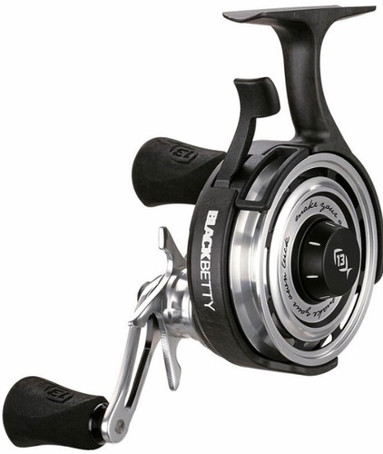 13 Fishing Black Betty Freefall 2.5:1 RH Retrieve Ice Reel W Anti Reverse