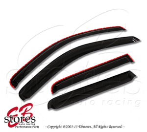 2mm Thickness In-Channel Window Visor Rain Guard For Nissan Pathfinder 90-95 4pc