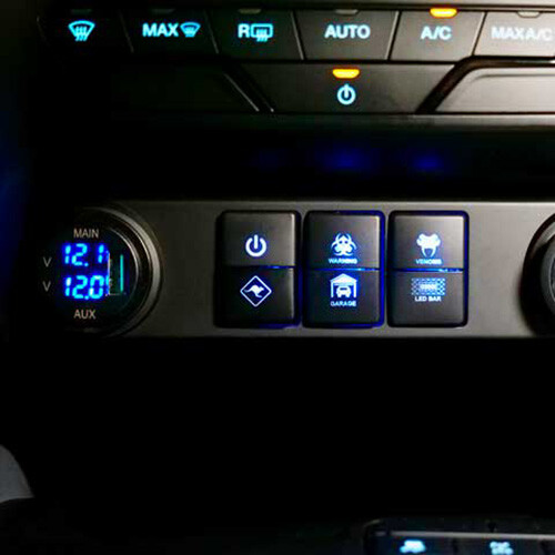 12V//24V Car 3.0A USB Charger Socket Adapter Voltage Dual Voltmeter Marine Panel