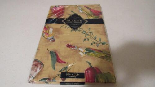 Vinyl Tablecloth Flannel Back Fruit Chef Peppers 6 Patterns Spring Summer NEW 