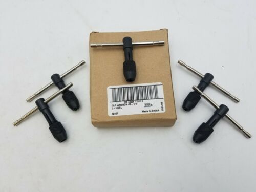 5 Pack Hanson Tap Wrench #0-1/4 Sliding T-Handle Tooling Equipment Tools NOS 