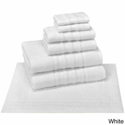 Enchante Allure 6-piece 100% Turkish Towel Set with Bath White 