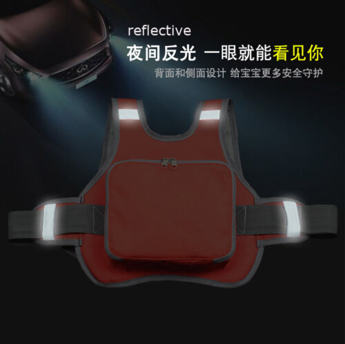 Kid Baby Motorcycle Safety Seat Strap Harness Belt Buckle Reflective Protection