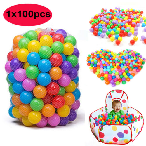 100pcs Colorful Ball Soft Plastic Ocean Ball Funny Baby Kids Swim Pit Pool Toys