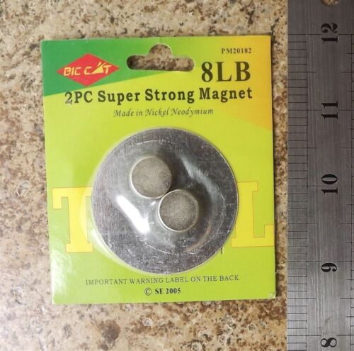 Rare Earth Magnets Brand Ne 8Lbs Two piece Super Strong 1/2" x 3/16" Neodymium 