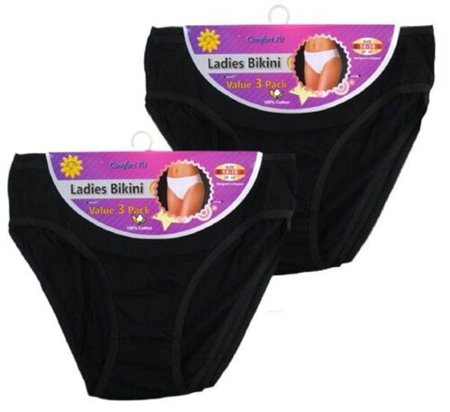 Pantalons Slips Sous-vêtements Taille 8 To 18 3//6//12 Pack Femmes Coton Bikini Culottes