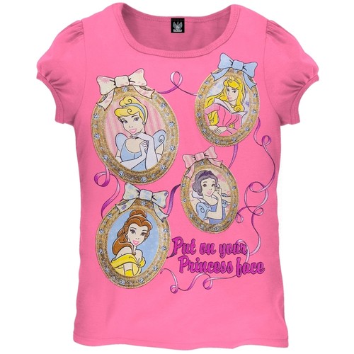 Face Frame Juvy Girls T-Shirt Disney Princesses