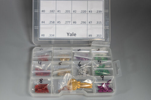 Yale Rekey Kit Locksmith 25 Bottom Pins 0-9 with Two Keyed Different Y1 Keys 