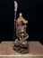 8/" China old antique Boxwood wood carved guanyu guangong statue Sculpture