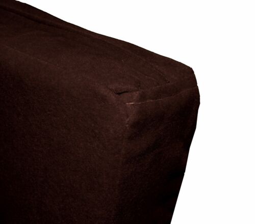 mb65t Brown Flat Velvet Style 3D Box Thick Sofa Seat Cushion Cover Custom Size