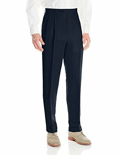 Choose SZ//color Louis Raphael Men/'s Linen Blend Pleated Straight F
