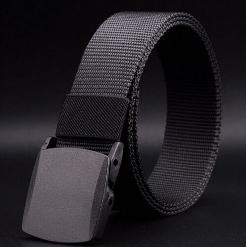 Men/'s Casual Outdoor Military Tactical Polyester Waistband Canvas Web Belt Accs.