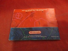 Red Alarm Nintendo Virtual Boy Instruction Manual Booklet ONLY