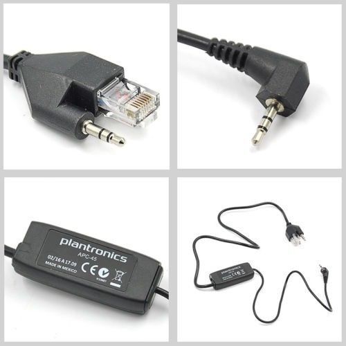 Plantronics APC-45 Cisco Savi EHS Elecrronic Hook Switch Adapter Cable 87317-01