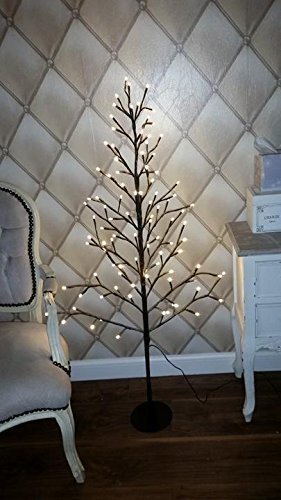 neige Dusted 96 DEL Brindille Arbre Moderne Arbre de Noël Neuf Pré-éclairé rustique Luxe 4 ft environ 1.22 m