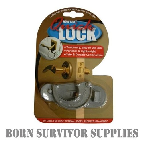 HOWSAR QUICK LOCK Temporary Door Bedroom Bathroom Hotel Hostel Travel Toilet