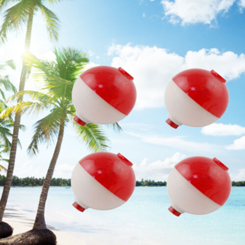 30pcs/lot Red and White 1 Inch Hard ABS Fishing Floats Plastic Floats 