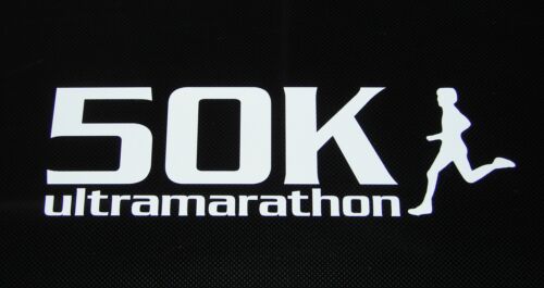 50k Ultra Marathon Decal Sticker Runner Logo Run *Brand NEW Design 4.5/"