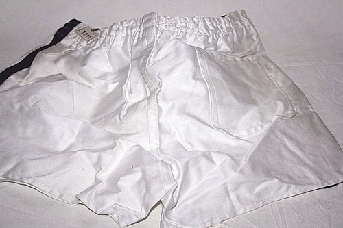 Original 70er Jahre Jungen Fußball Hose Sport Turnen Gr 152 weiß Baumwolle Retro
