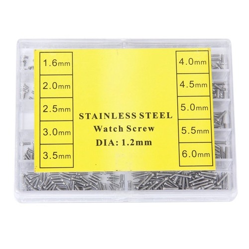 1000 Stueck Edelstahl Brillen Uhr Reparatur Schraube Ersatz Kit Set N6Q7