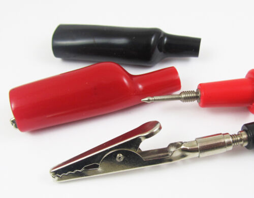 4pcs Heavy Insulated Screw Alligator Clip Applying for Multimeter DMMS 2 Colors