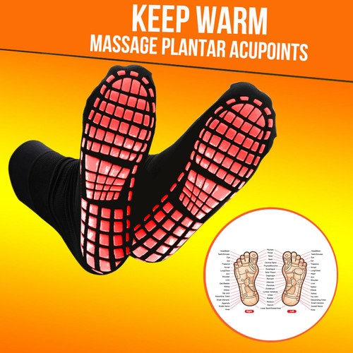 Winter Warm Self Heating Tourmaline Therapy Health Socks Pain Relief Unisex Adul
