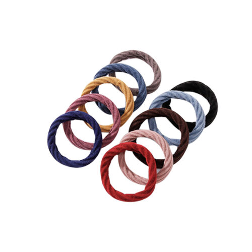 Details about  / 20Pcs Seamless Cotton Elastic Hair Ties For Ponytail Headbands Accessories YS