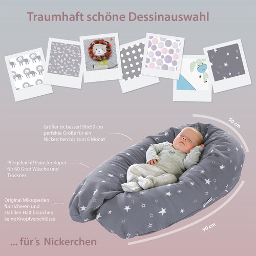 Theraline Still Coussin Hohlfaser l/'original 190 Incl Référence Indie Dots Gris Nouveau