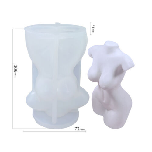 DIY Candle Crystal Epoxy Resin Craft Molds 3D Women Body Model Silicone Mould