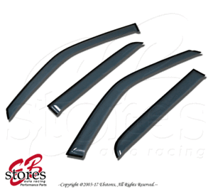 For Chevrolet Avalanche 2007-2013 Outside-Mounted Ash Grey JDM Window Visors 4pc