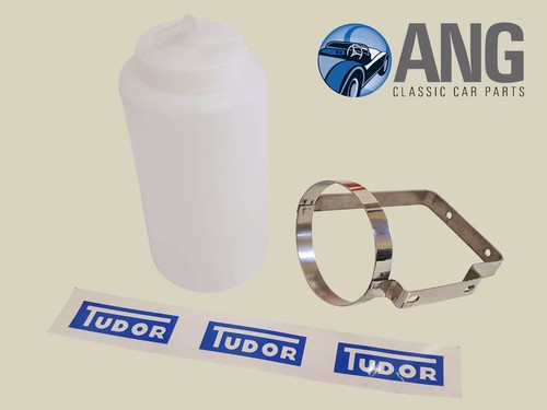 Land ROVER Serie IIA LIMPIAPARABRISAS Botella Soporte De Acero Inoxidable /& Tudor Etiqueta
