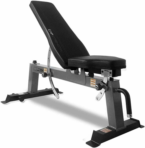 3 Seat Positions Up To 500 Lbs Details about / CAP Barbell Deluxe Utility Weight Bench 7 Back