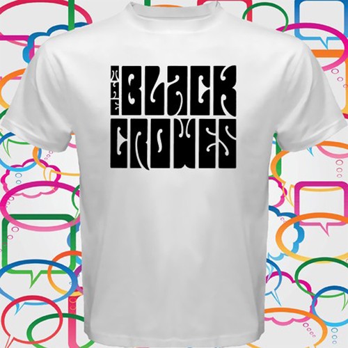 Black Crowes Rock Band Logo Hommes t-shirt blanc taille S à 3XL