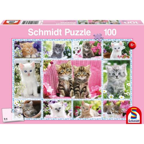 SCHMIDT 56135 Puzzle 100 Teile Katzenbabys
