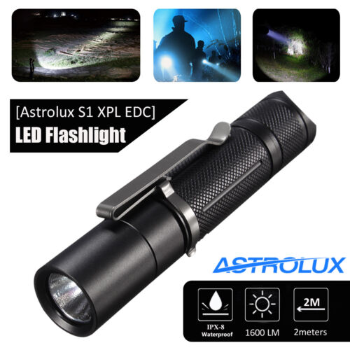 Astrolux S1 XPL LED 18350/18650 1600LM 7/4 modes Extension Tube   ❤ 