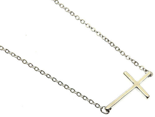 Jewels Obsession Cross Necklace 14K Rose Gold-plated 925 Silver Latin Cross Pendant with 16 Necklace 