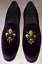 embroidered Velvet shoes for men Purple casual shoes Handmade men velvet shoes