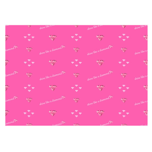 A3 Size Unique High Quality Hot Pink Diamonds//Pink Background Gift Wrap- -GP193