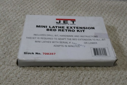 Jet Mini Lathe Extension Bed Retro Kit