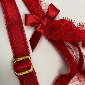 Agent Provocateur Willa Red Bra 34DD NWT