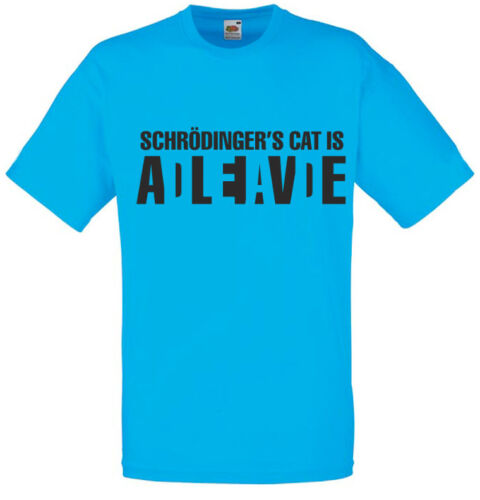Schrodinger's Cat is Alive/Dead Big Bang Theory Inspired Men's Printed T-Shirt 
