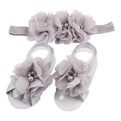 3Pcs//set Chiffon Flower Hair Band Headband Elastic for Baby Girl Infant Toddler