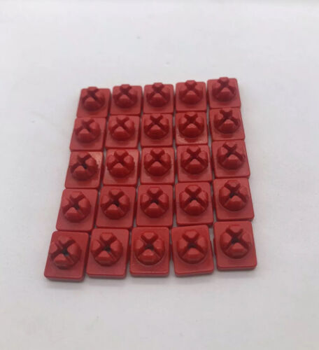 Playmobil 25 Rouge Connecteurs Pièce De Rechange Remplacement système x bâtiment Clips 