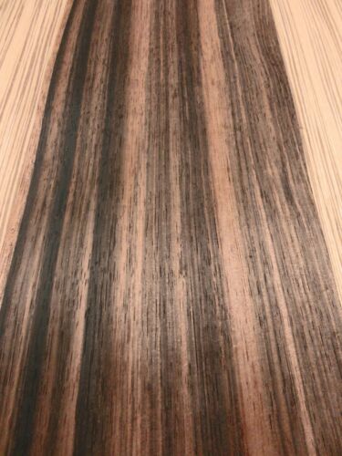 Ebony Macassar wood veneer 7/" x 49/" raw no backing 1//64/" thickness AA grade