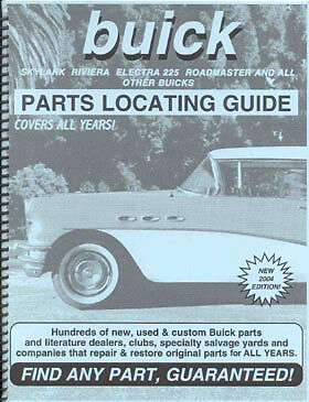 Find Buick Parts with book 1956 1957 1958 1959 1960 1961 1962 1963 1964 1965
