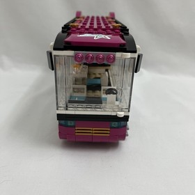 LEGO Friends Pop Star Tour Bus 41106 Mostly Complete w/ Figures, 1 of 2 Manuals