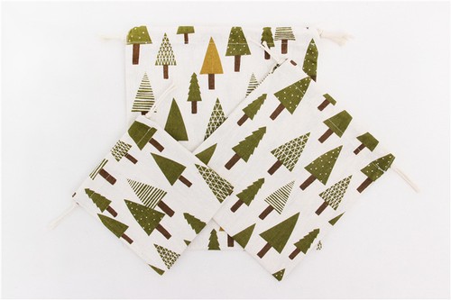 Canvas Merry Christmas Santa Sacks Xmas Stocking Reindeer Storage Gift Bag