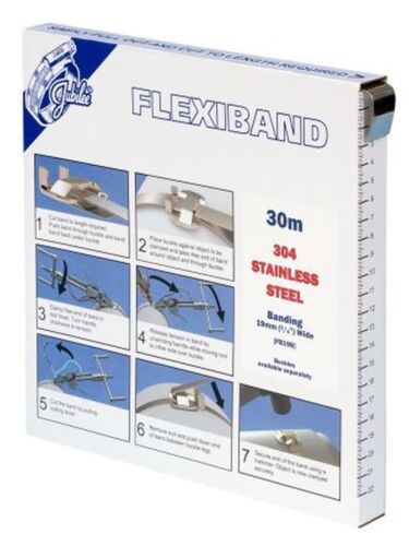 Jubilee Flexiband Adjustable Cut To size and custom size Clamps and Sign Fixing