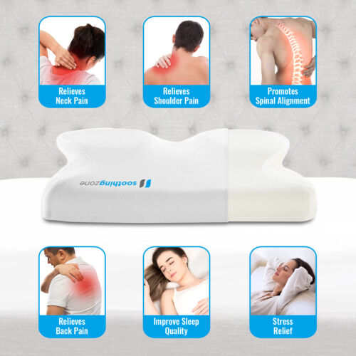 Luxury Orthopedic Sleeping Pillow for Neck Spinal Support 